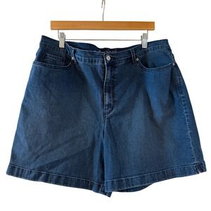 Gloria Vanderbilt Amanda Regular Wash Denim Shorts Women's Size 18